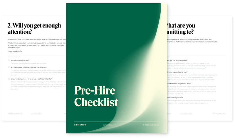 Pre-Hire Checklist