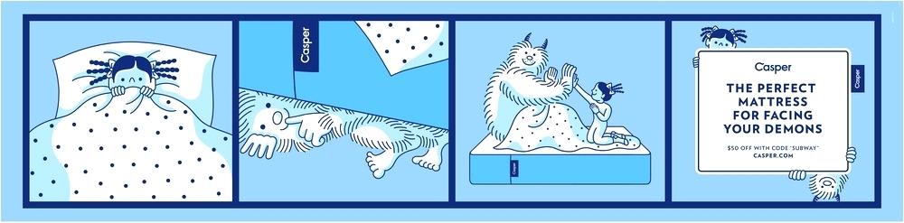 Casper, the perfect mattress for facing your demons