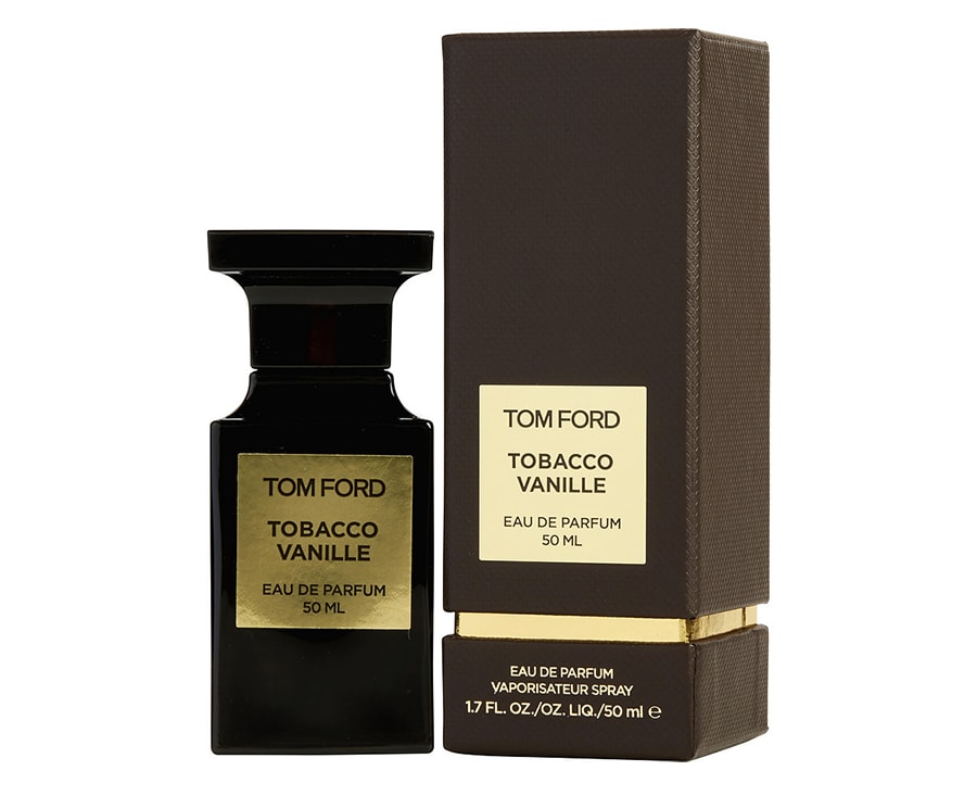 Bottle and packaging design of Tom Ford's Tobacco Vanille fragrance