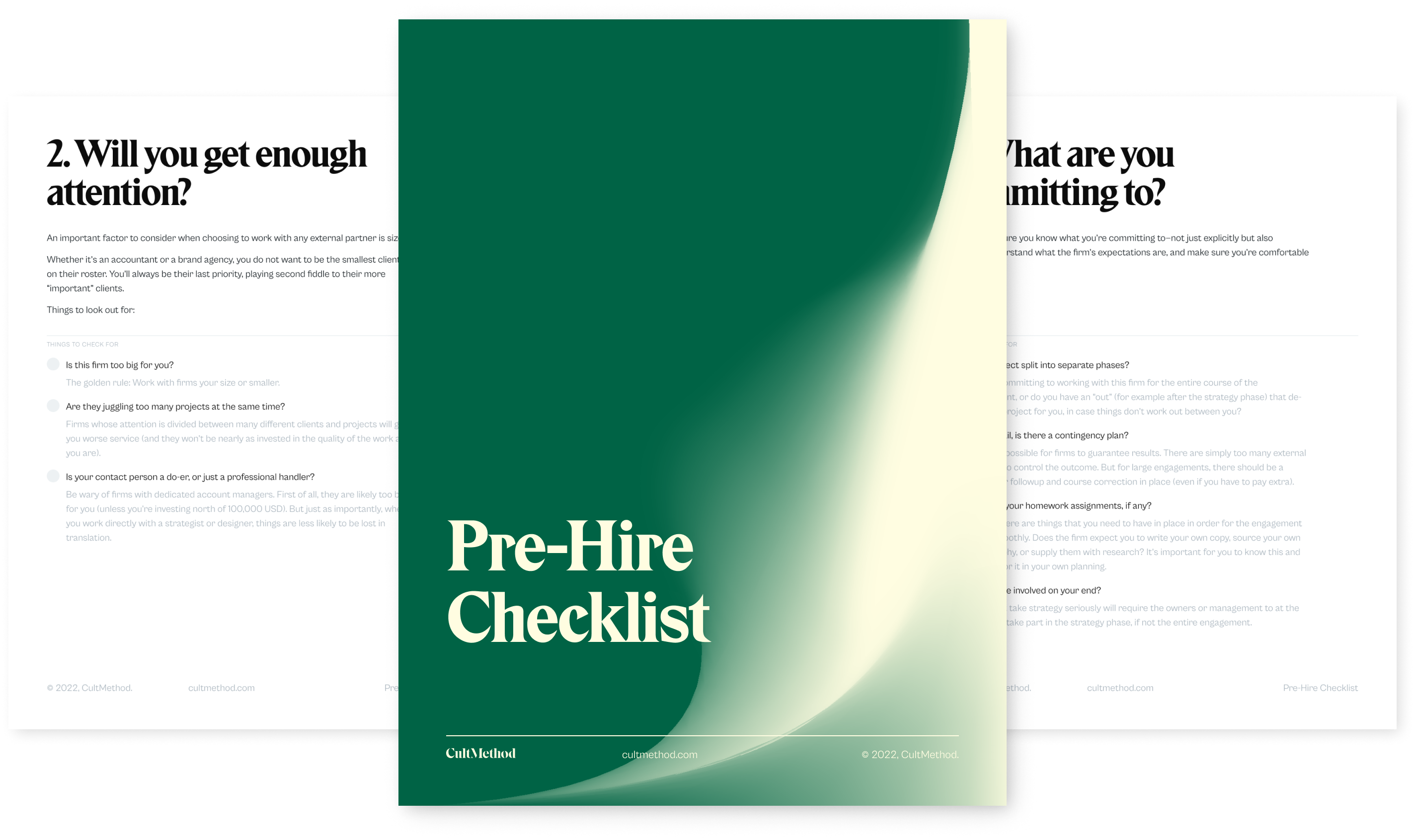 Pre-Hire Checklist