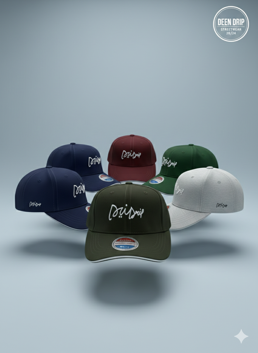 White stripe baseball cap