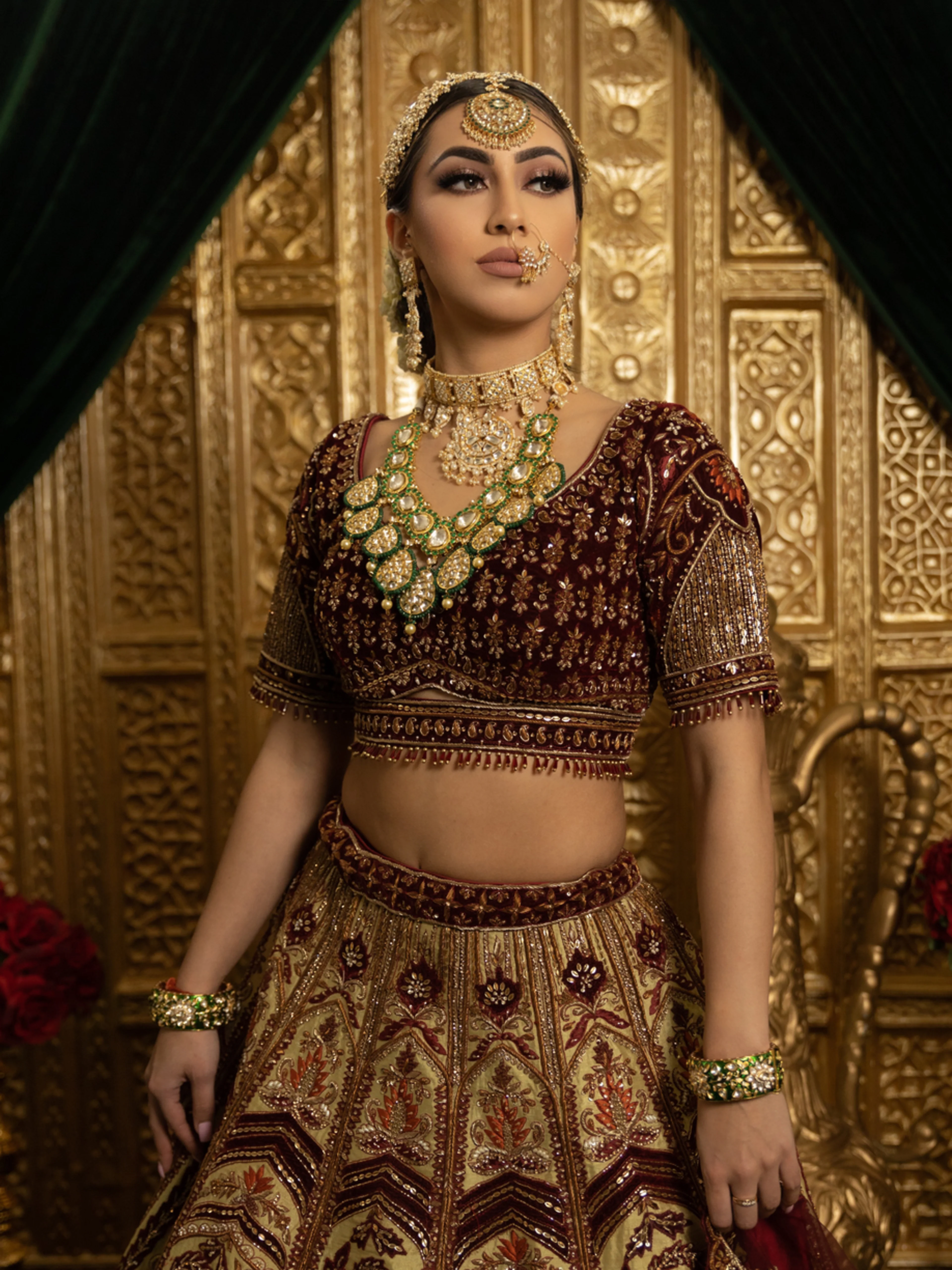 Bridal makeup by Yashpreet for a North York bride