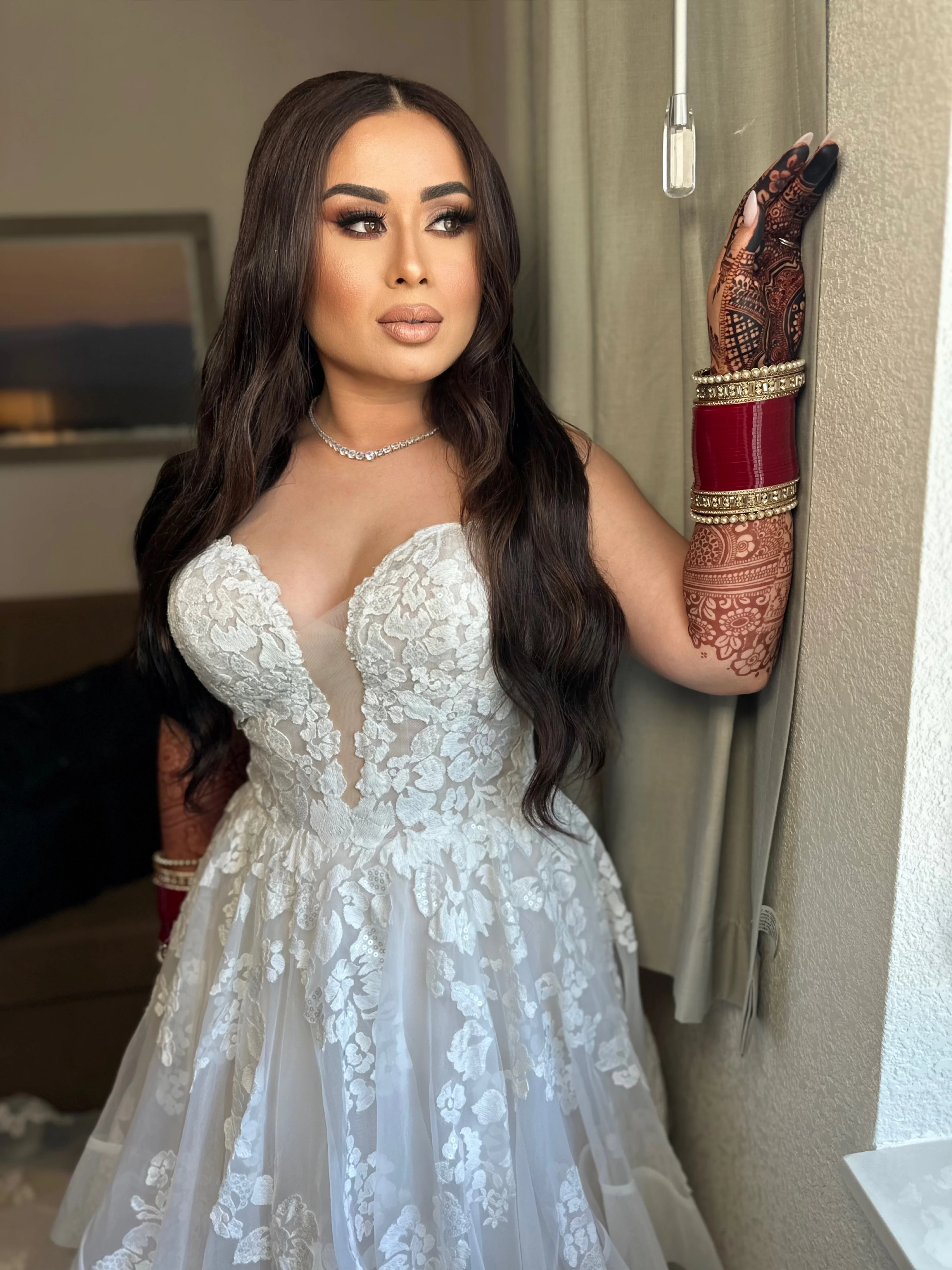 Bridal makeup by Yashpreet for a Vaughan bride