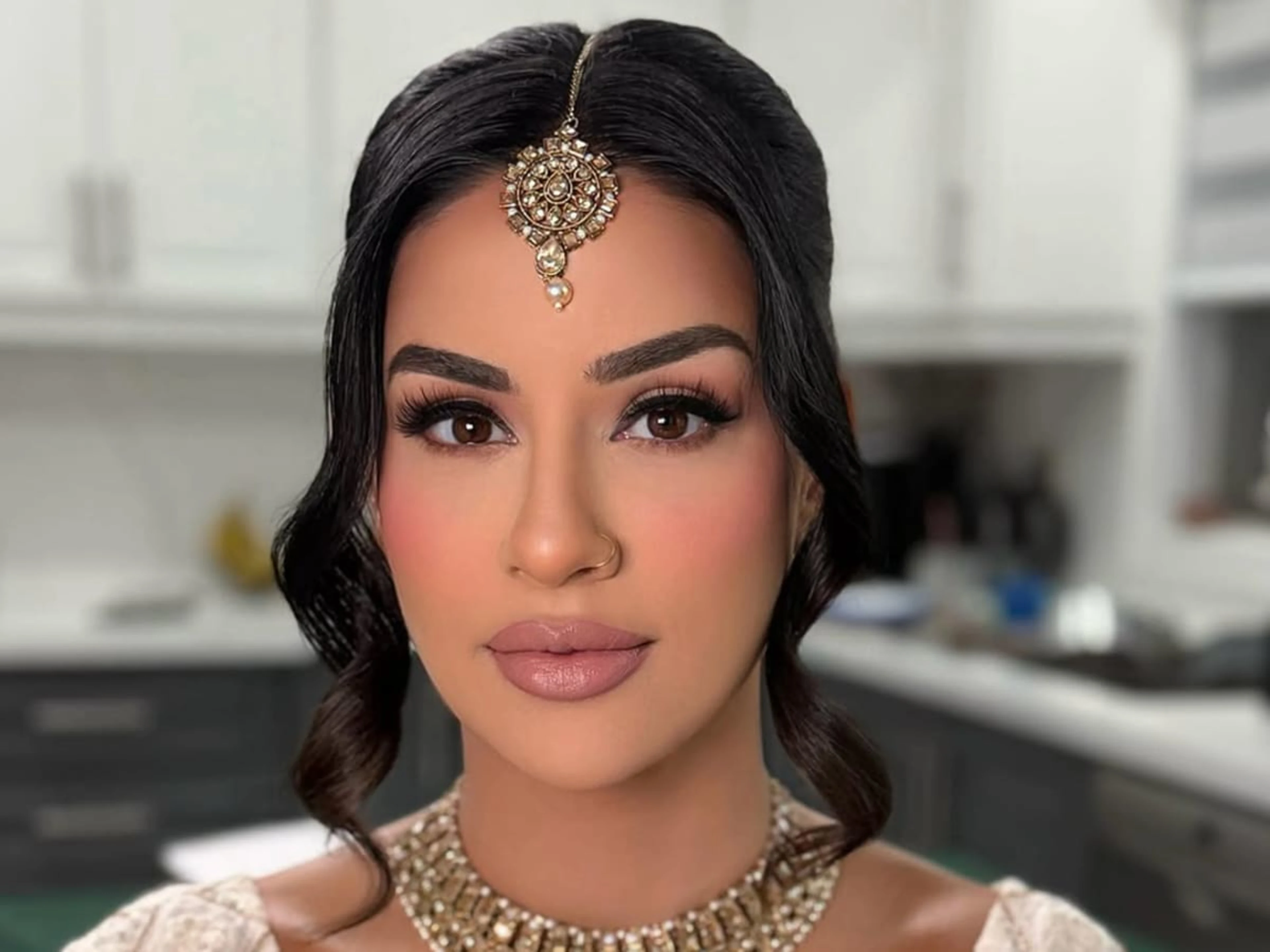Soft Pink Glam Bridal Makeup in Toronto