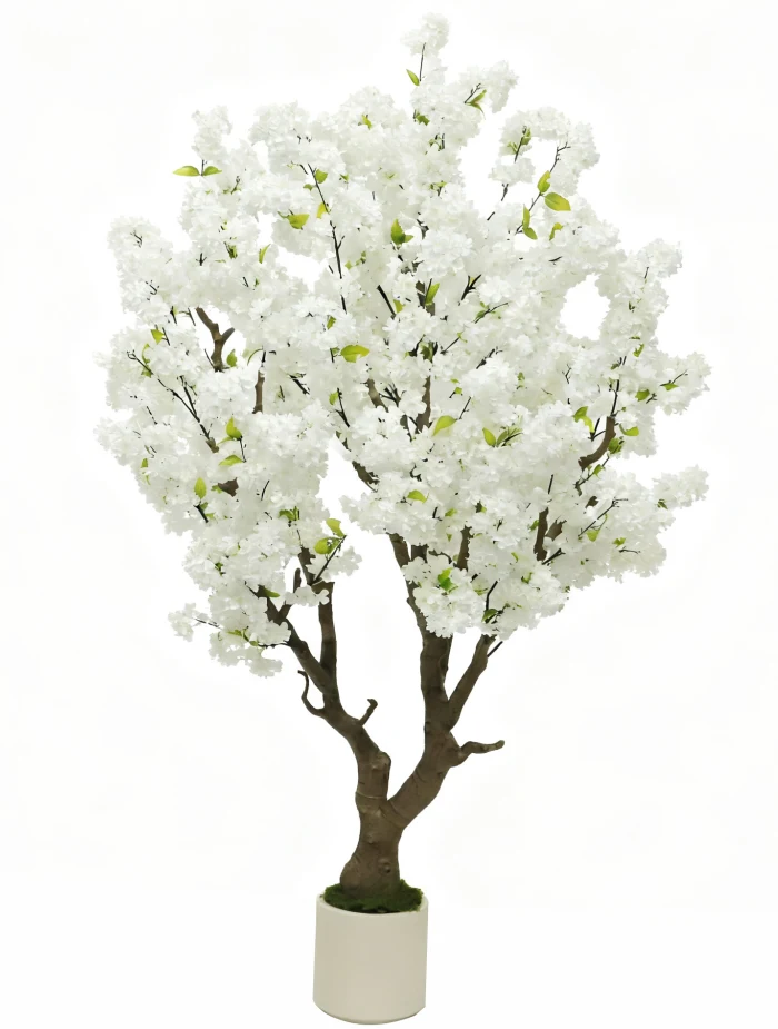 Cherry blossom branch, white, 6ft