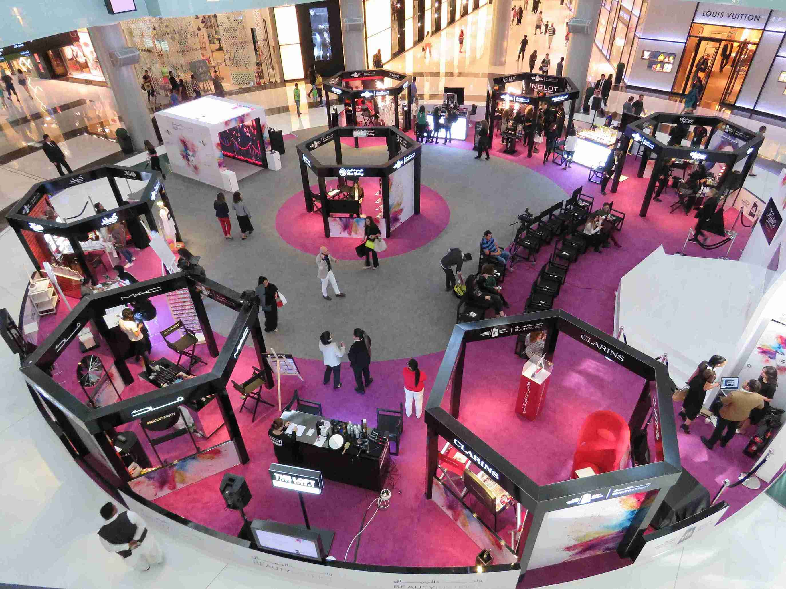 Beauty Week event build-up by Unigraf UAE