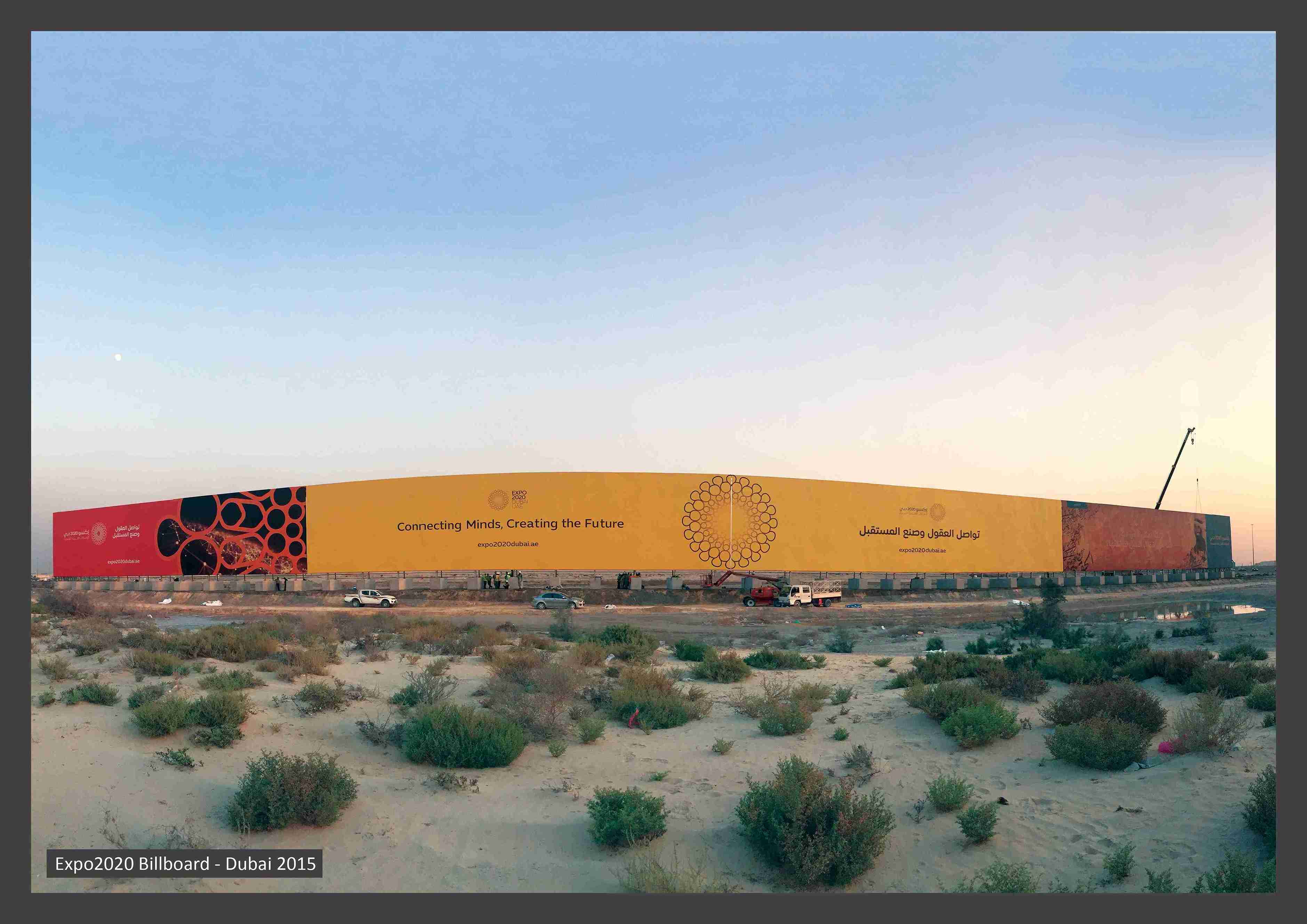 Expo hoarding setup by Unigraf UAE