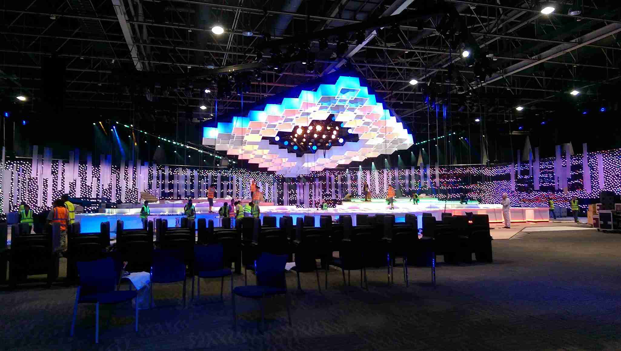 Concert stage setup by Unigraf UAE