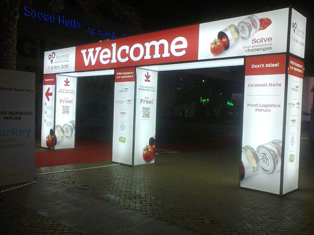 Backlit arch digital printing by Unigraf UAE