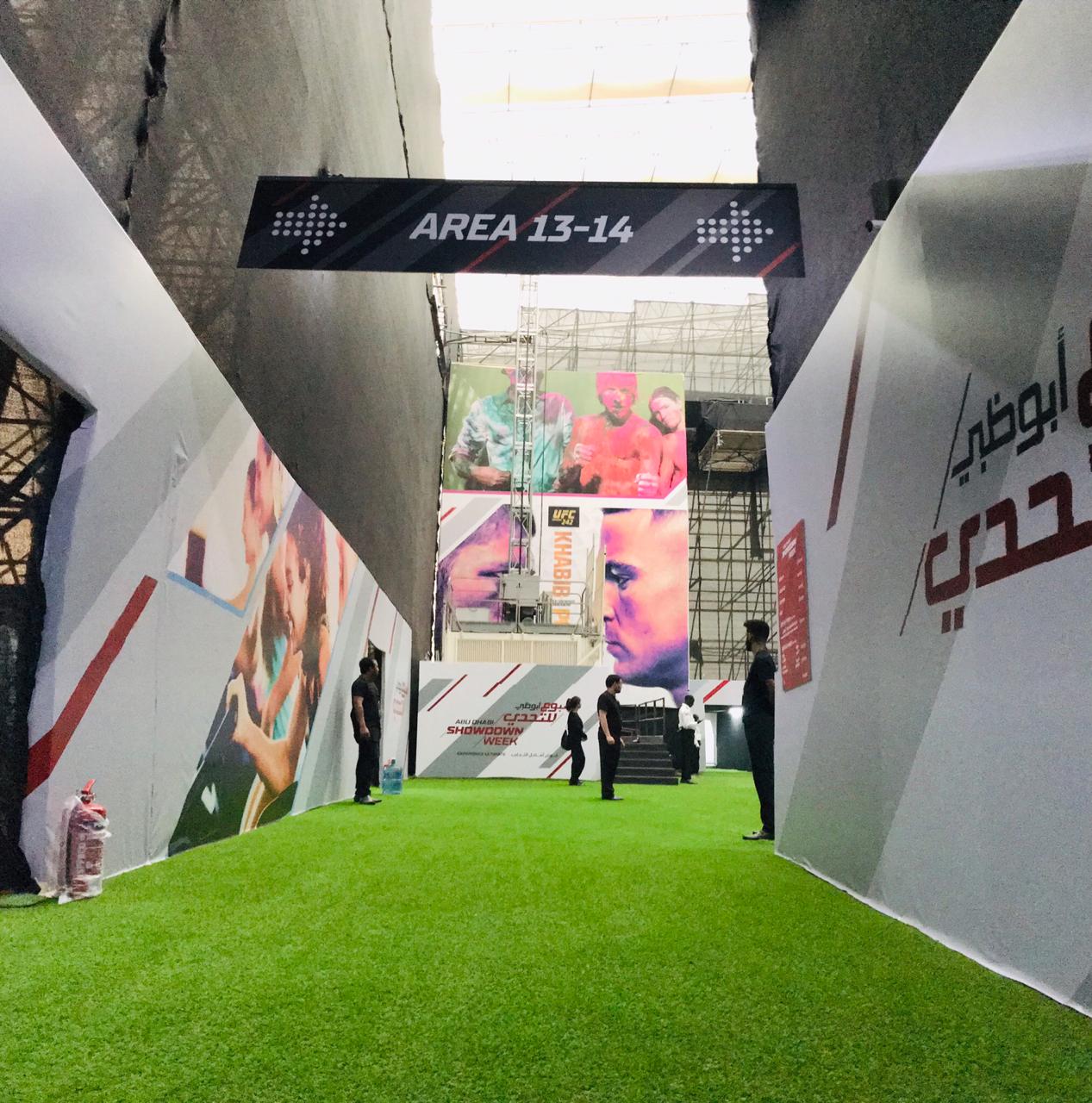 UFC branding and digital print setup by Unigraf UAE