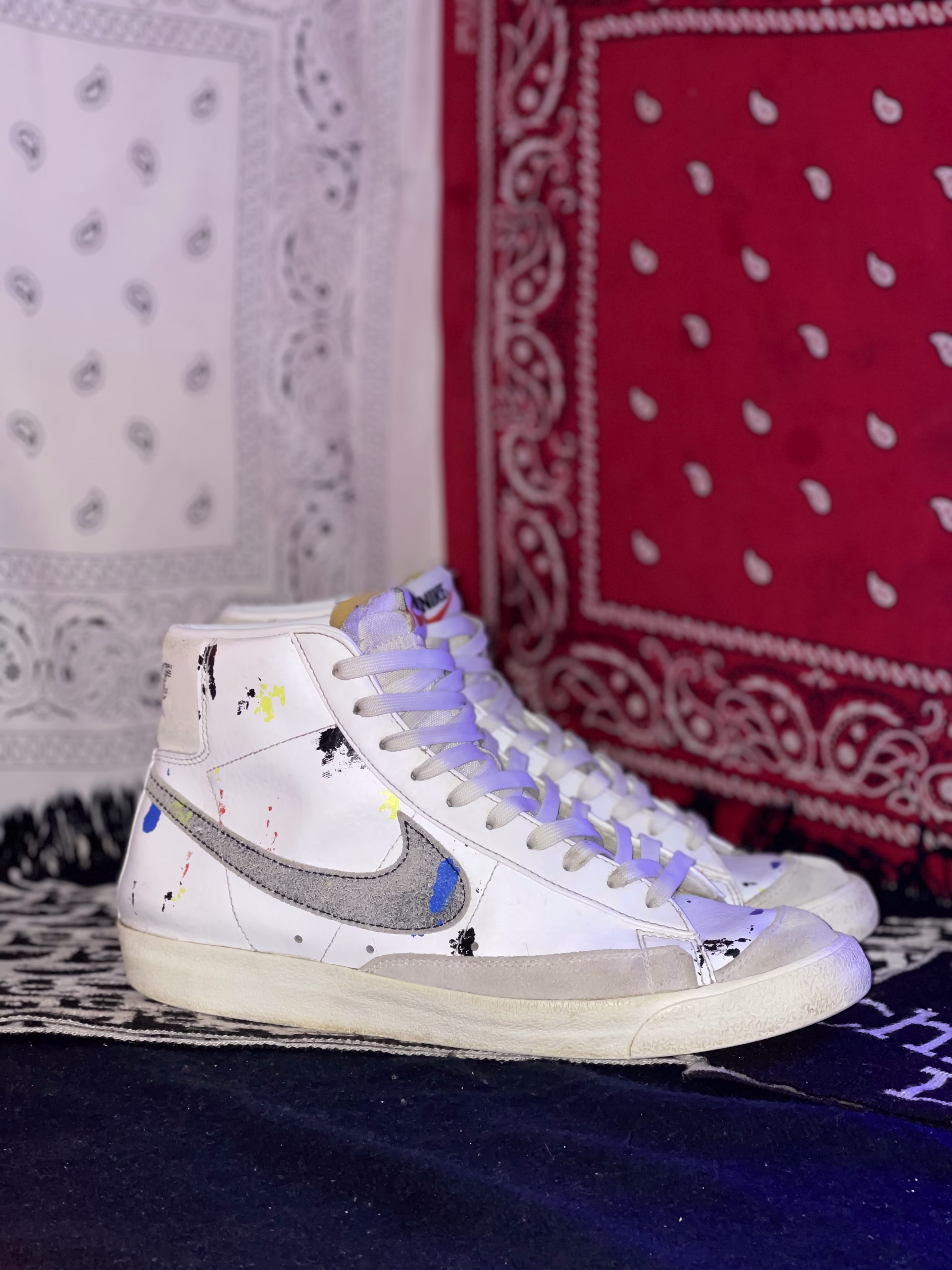 Nike Nike blazer high paint splatter - 9/10 Preloved formal in Pakistan