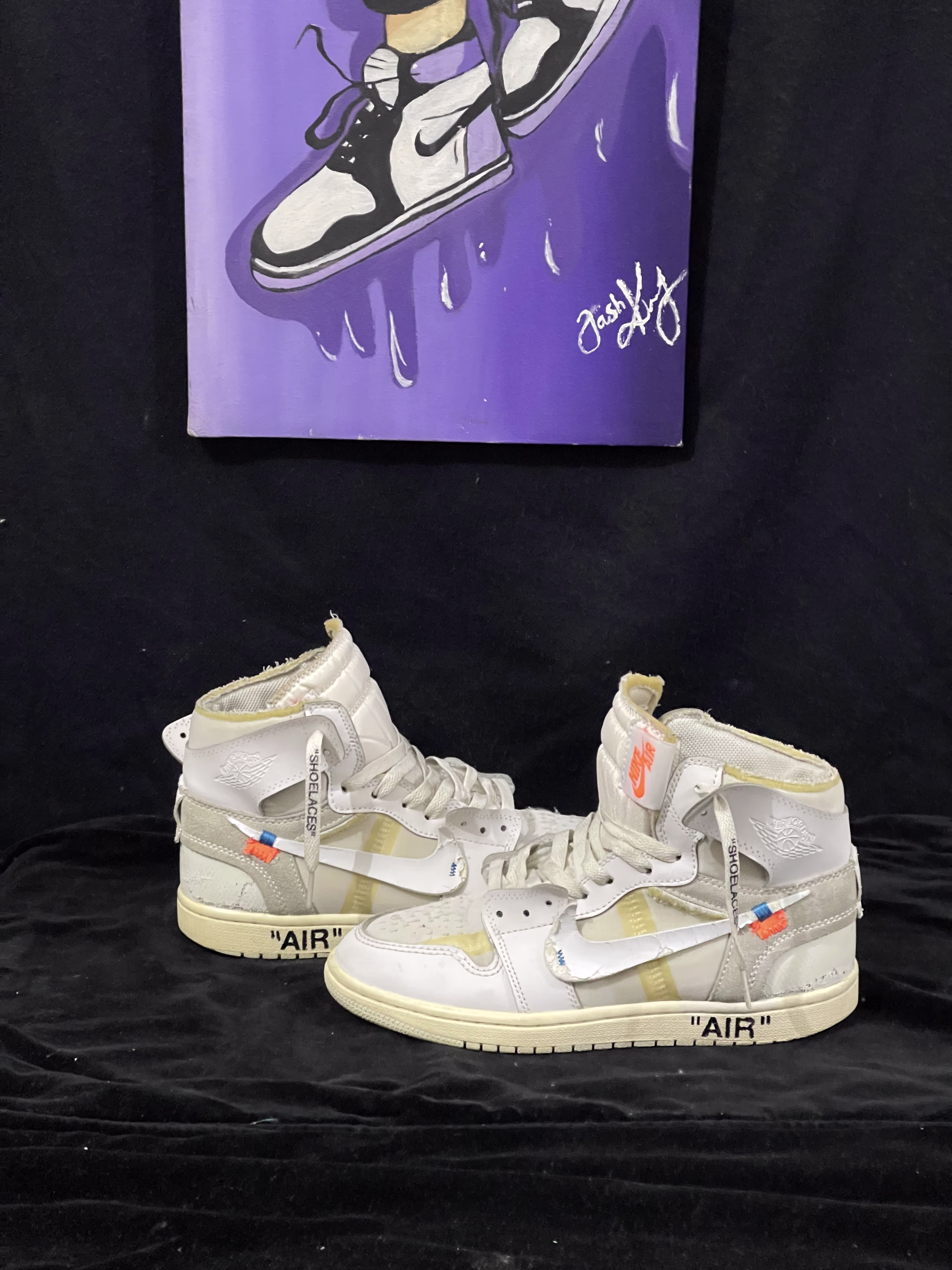 Off White Jordan 1 high x off wht euro - 9/10 Preloved lifestyle in Pakistan