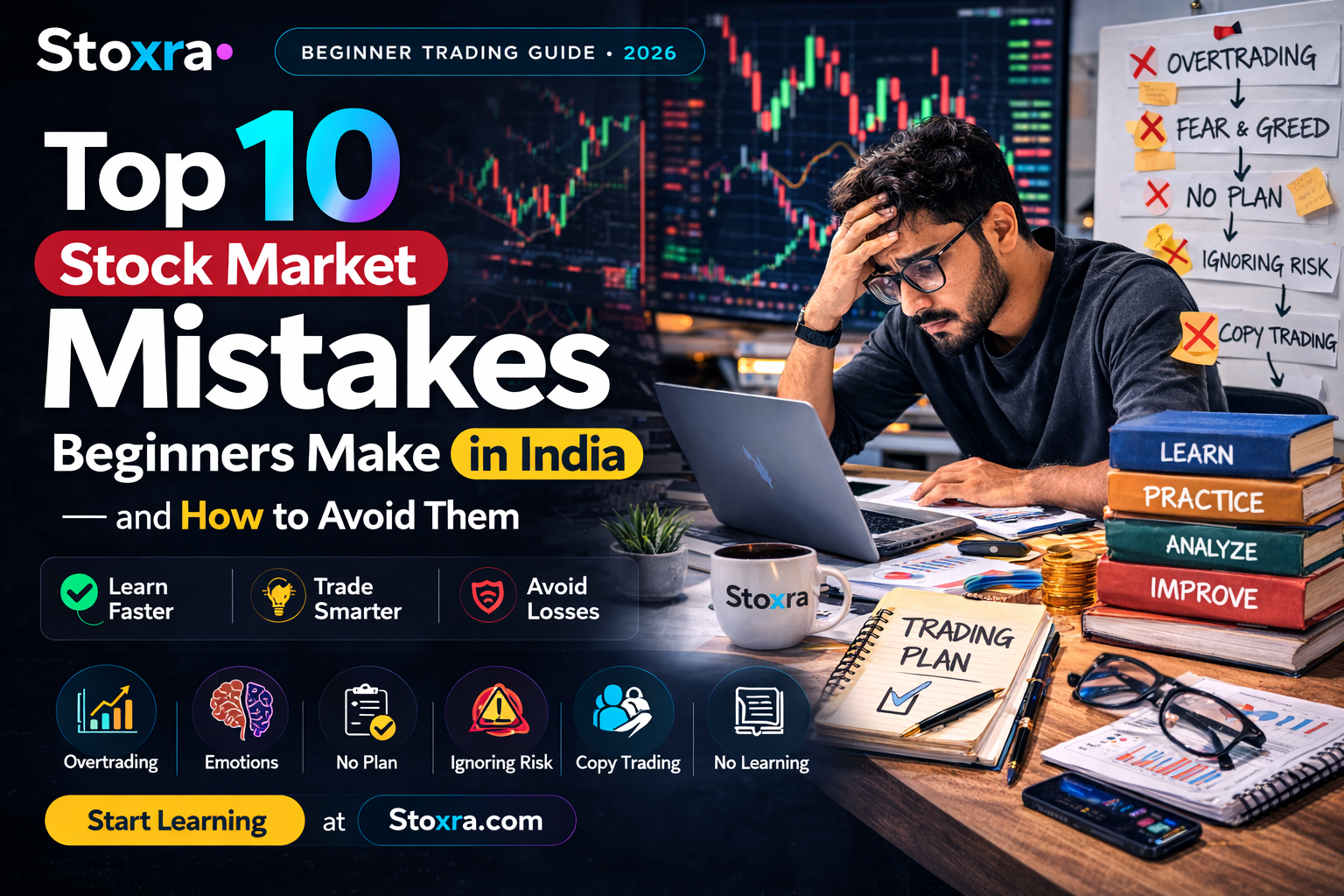 Top 10 Stock Market Mistakes Beginners Make in India (and How to Avoid Them in 2026)