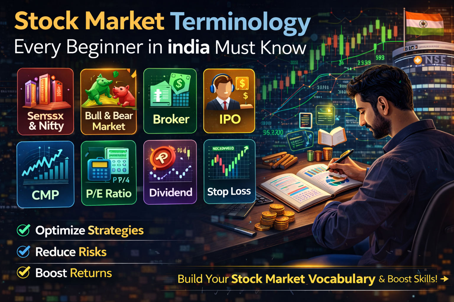 Stock Market Terminology Every Beginner in India Must Know