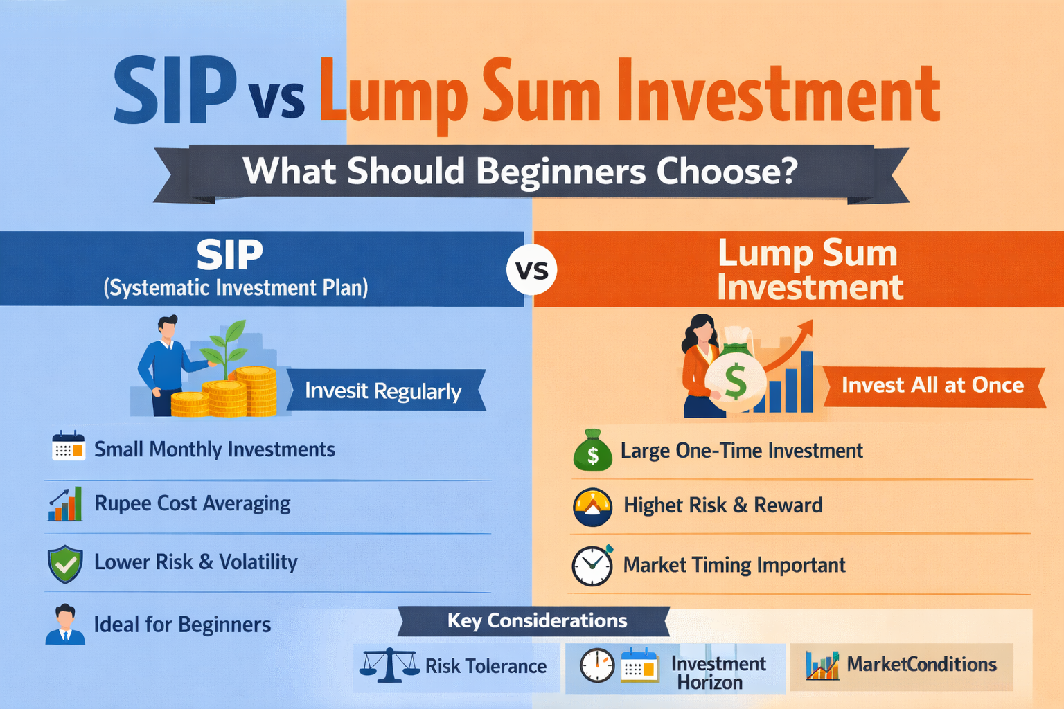 SIP vs Lump Sum Investment: What Should Beginners Choose?