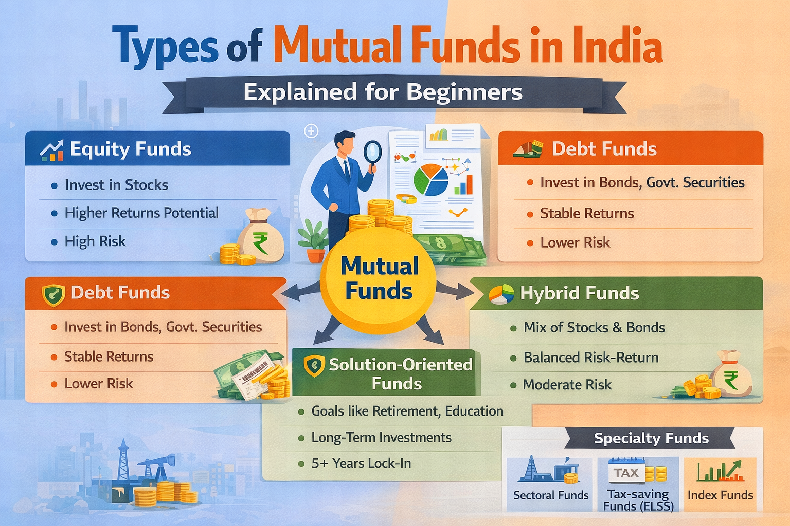 Types of Mutual Funds in India Explained for Beginners