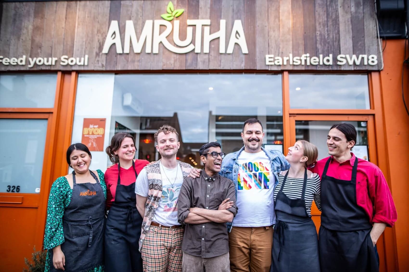 Amrutha Vegan & Vegetarian Restaurant - Earlsfield & Honor Oak, London. Introduction Image