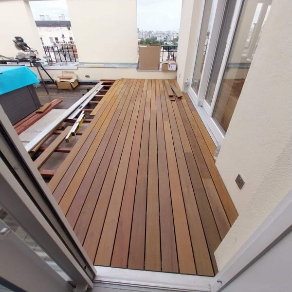 Réalisation d'une Terrasse IPE Vetedy sur Paris