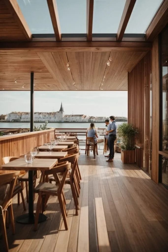 Bardage installation restaurant la Rochelle