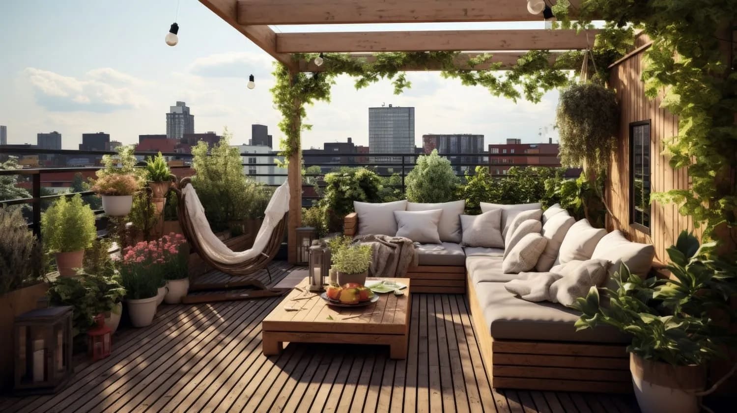 Dessin technique et plan d'aménagement pour la création d'une terrasse de jardin.