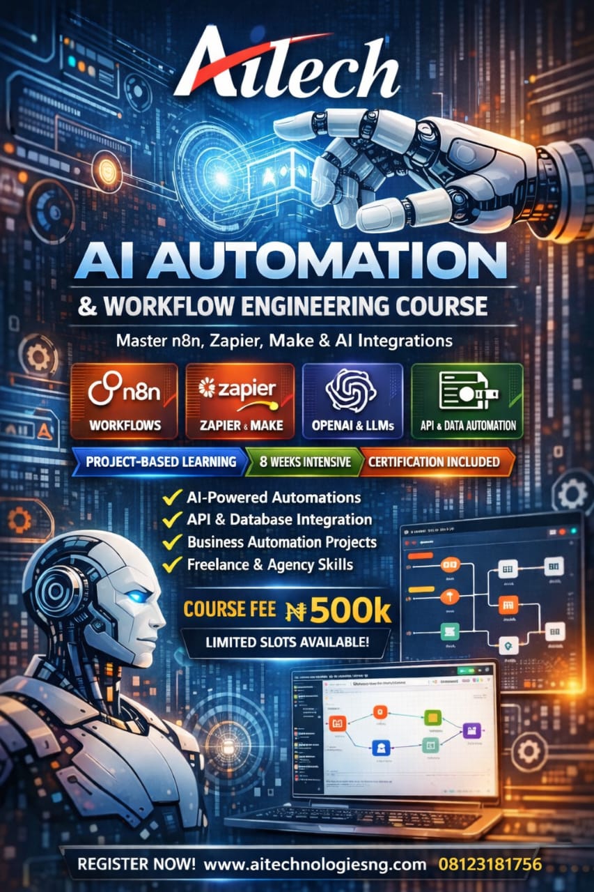 AI automation and workflow engineering training in Abuja