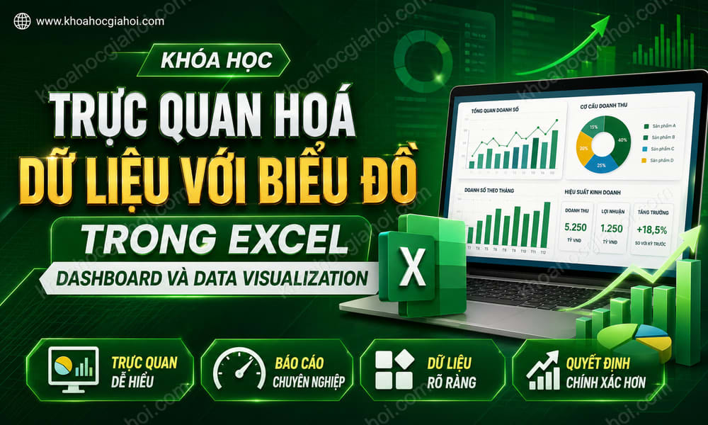 Trực Quan Hoá Dữ Liệu Với Biểu Đồ Trong Excel – Dashboard Và Data Visualization