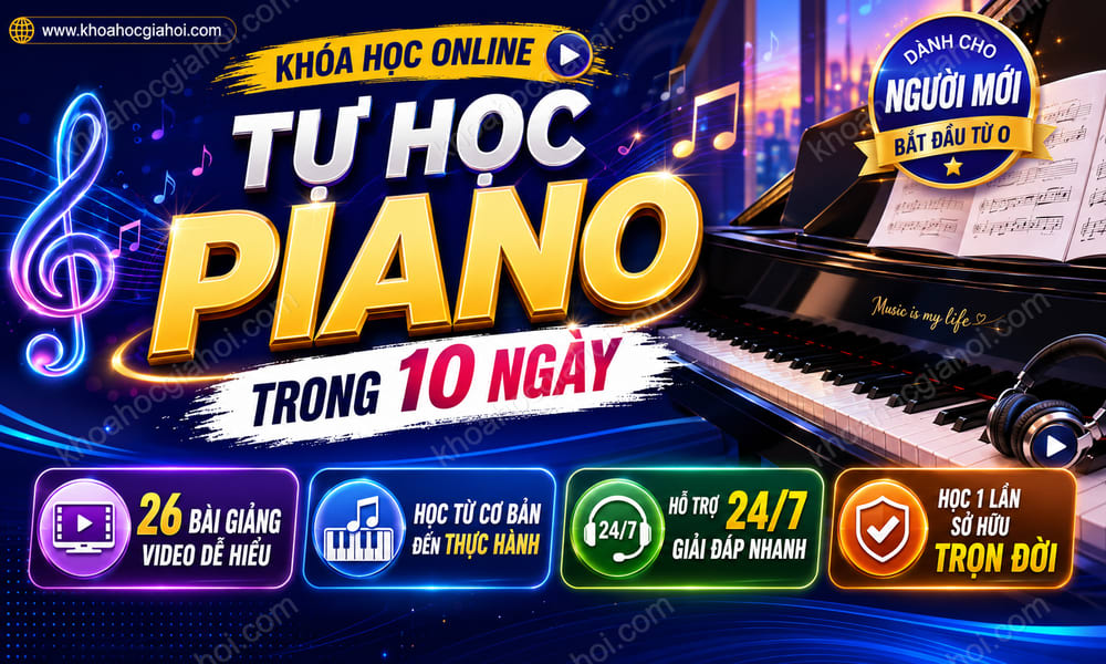Khóa Học Tự Học Piano Trong 10 Ngày