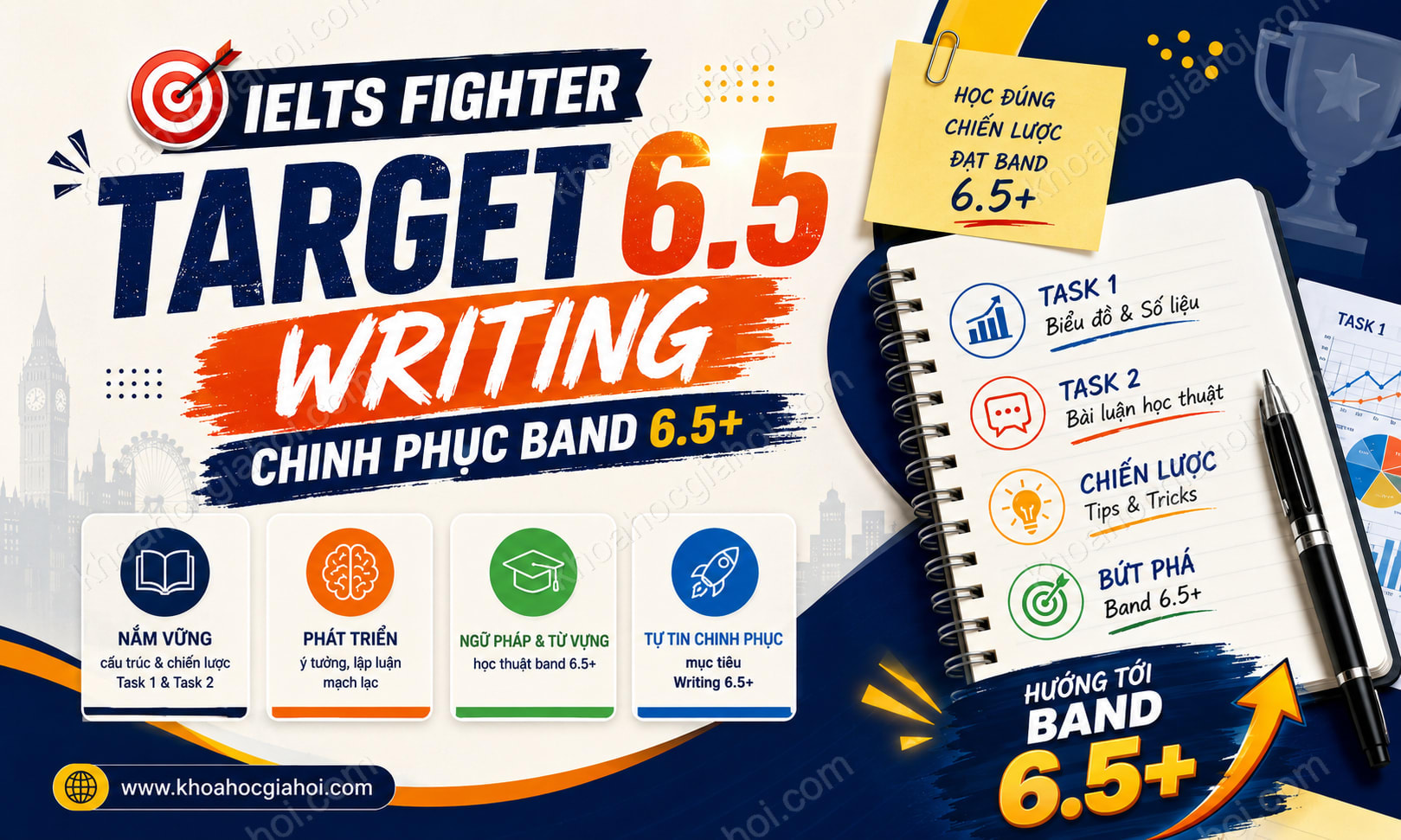 Khóa Học IELTS Fighter Target 6.5: Writing