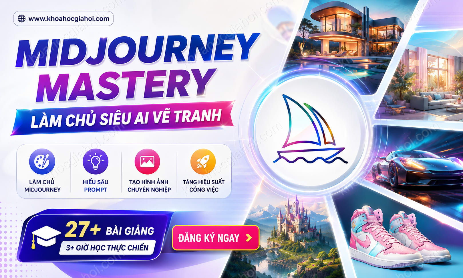 Khóa Học Midjourney Mastery - Làm Chủ Siêu AI Vẽ Tranh