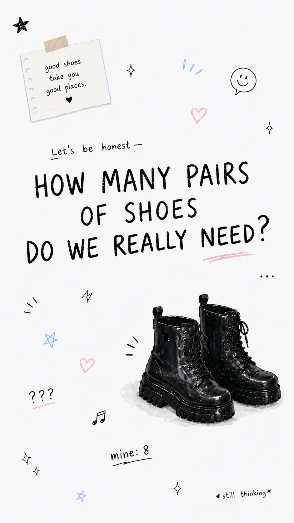 how many pairs of shoes do we really need