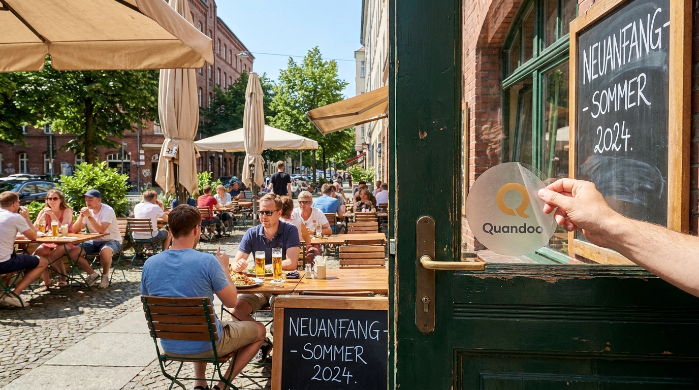 Restaurantterrasse in Berlin, Symbolbild für den Wechsel von Quandoo zu einer modernen Reservierungslösung