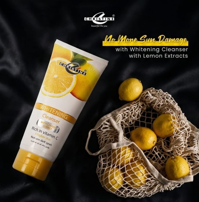 Christine Whitening Cleanser Tube (Lemon Extracts)