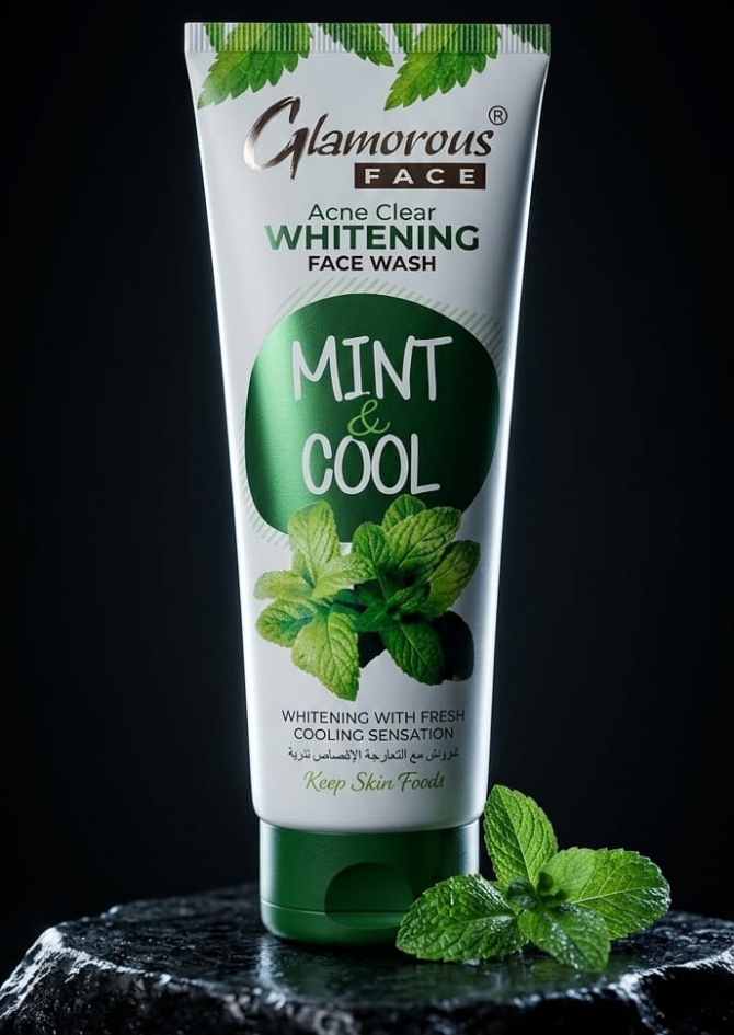 Glamorous Mint & Cool Acne Clear Whitening Face Wash - View Details Glamorous Mint & Cool Acne Clear Whitening Face Wash