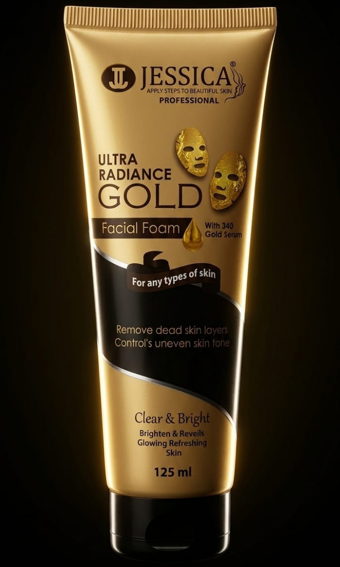 Jessica 24k Gold ultra radiance facial foam face wash - View Details Jessica 24k Gold ultra radiance facial foam face wash