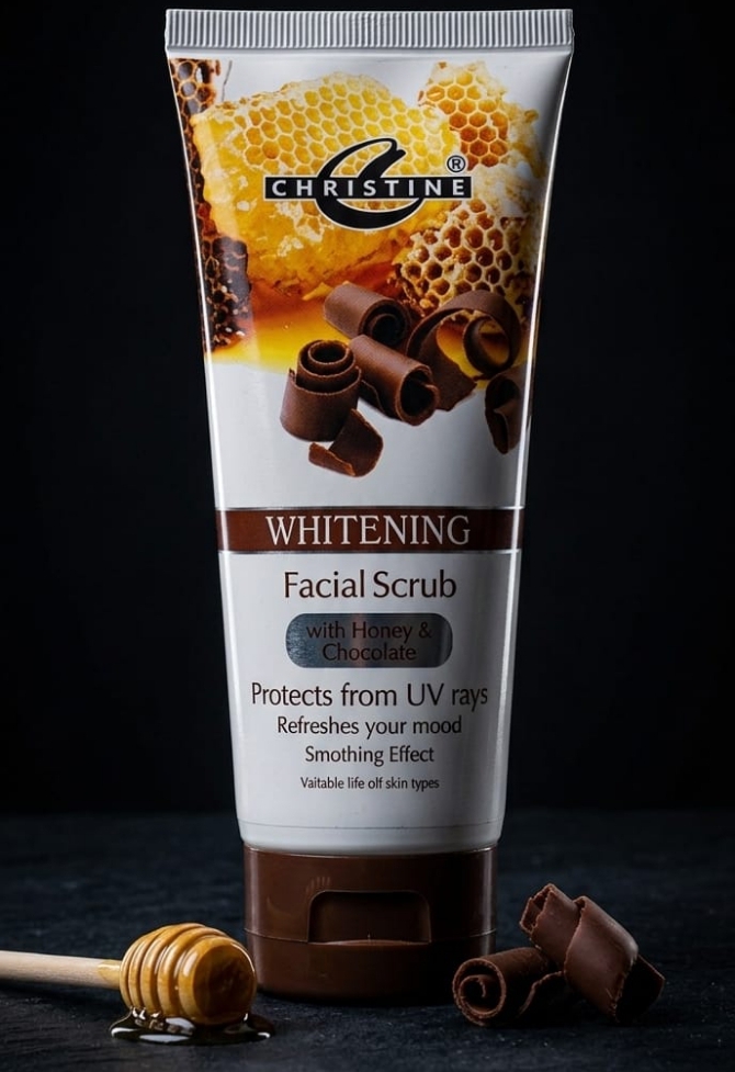 Christine Whitening Scrub Tube (Honey & Chocolate) - View Details Christine Whitening Scrub Tube (Honey & Chocolate)