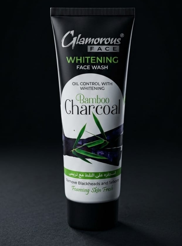 Glamorous Oil Control Whitening Bamboo Charcoal Face Wash - View Details Glamorous Oil Control Whitening Bamboo Charcoal Face Wash