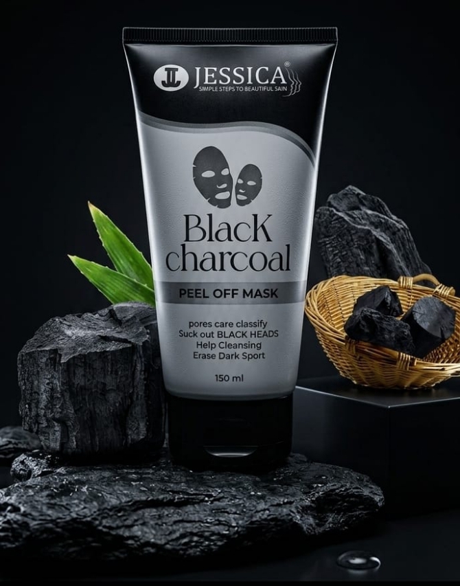 Jessica Black Charcoal Peel off Mask - View Details Jessica Black Charcoal Peel off Mask