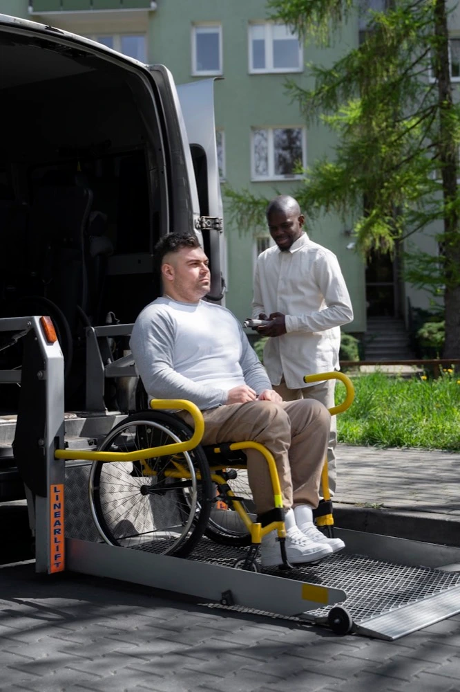 Wheelchair accessible ME CABS vehicle with MPTP accepted