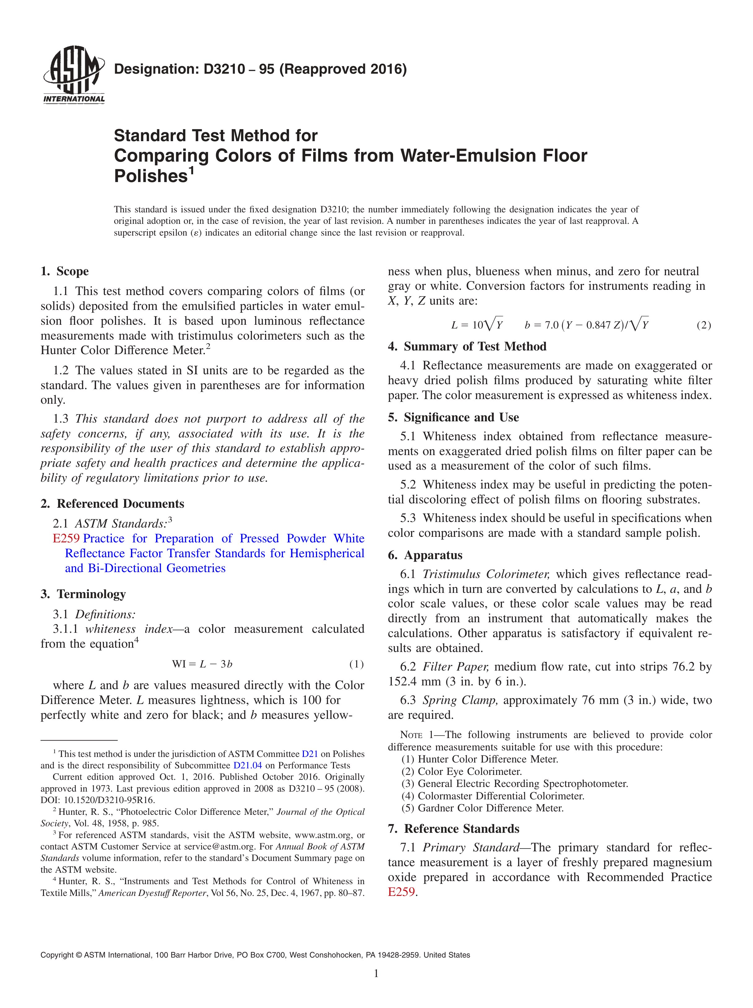 Astm d 3210   95 (2016)