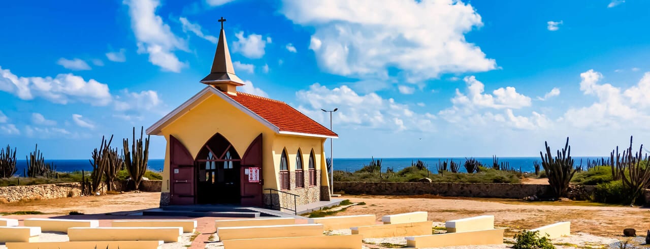 Capela Alto Vista, local de peregrinação na ilha de Aruba