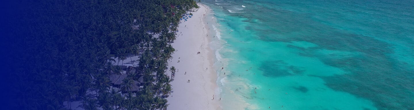 Vista aerea de Punta Cana