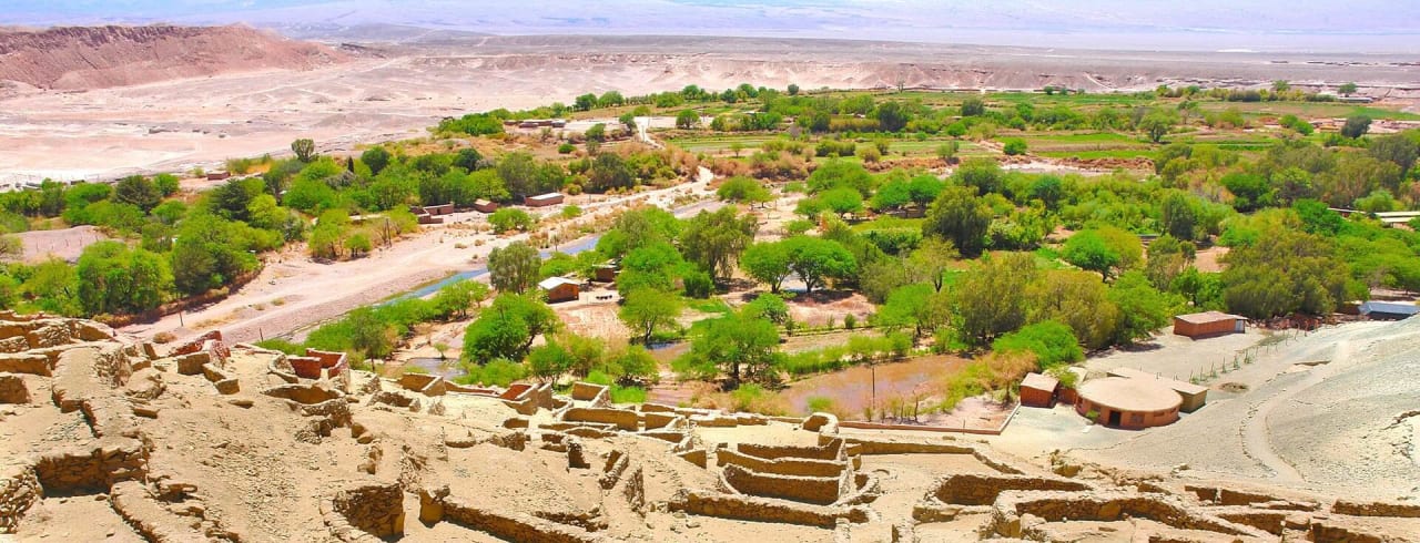 Sítio arqueológico de Tulor com Fortaleza de Quitor
