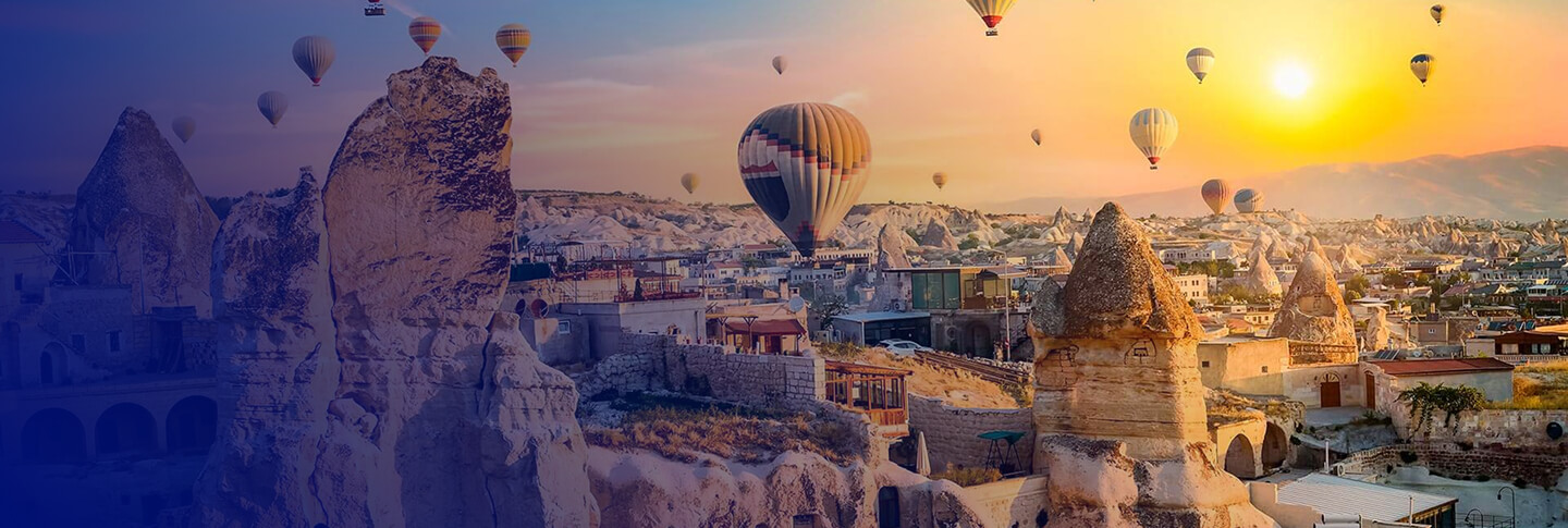 Vista aérea da Turquia
