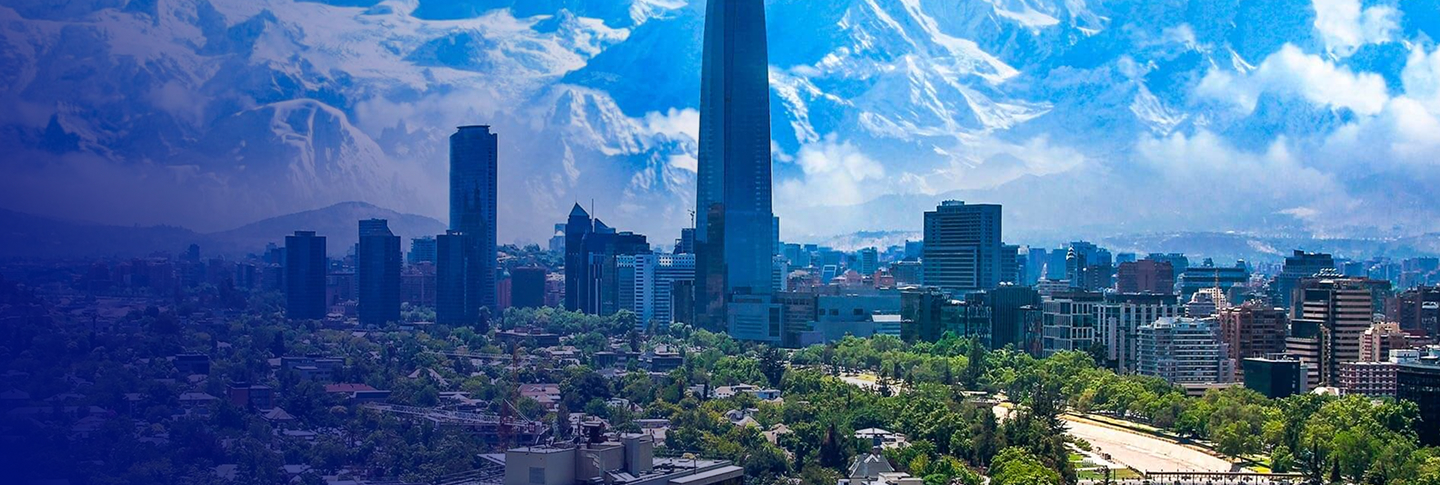 Vista aérea de Santiago - Chile