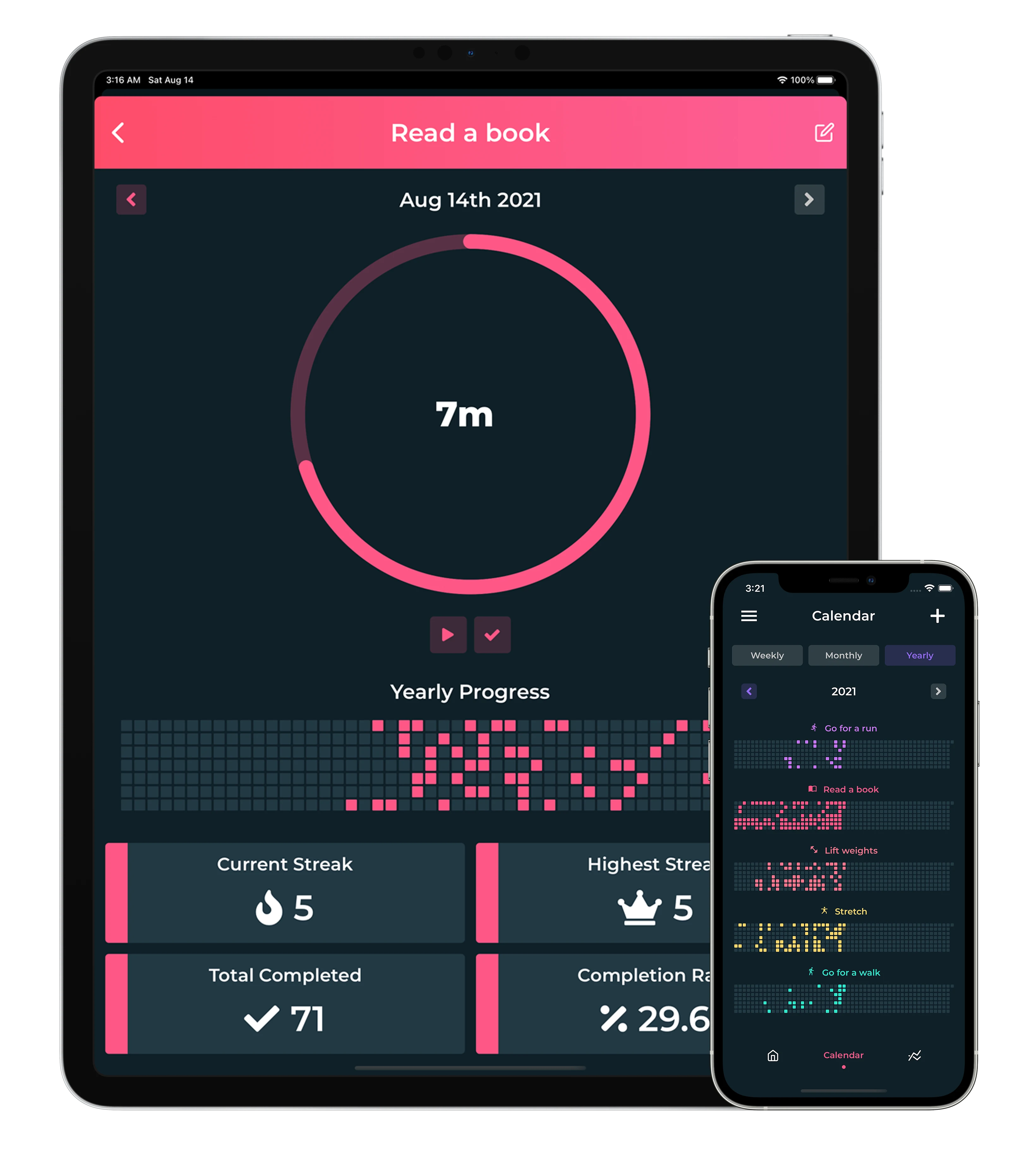 Tablet and Dark Mode