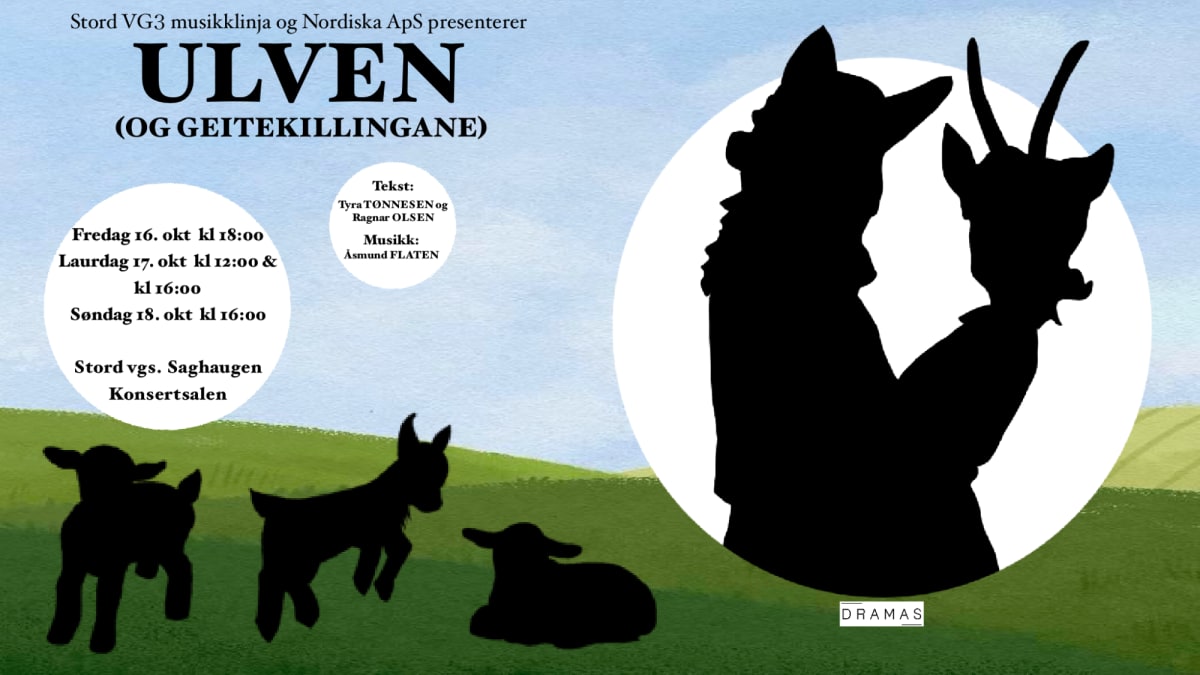 Plakat for Ulven (og geitekillingene)//Stord