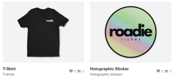 Roadie Riches Merch Store