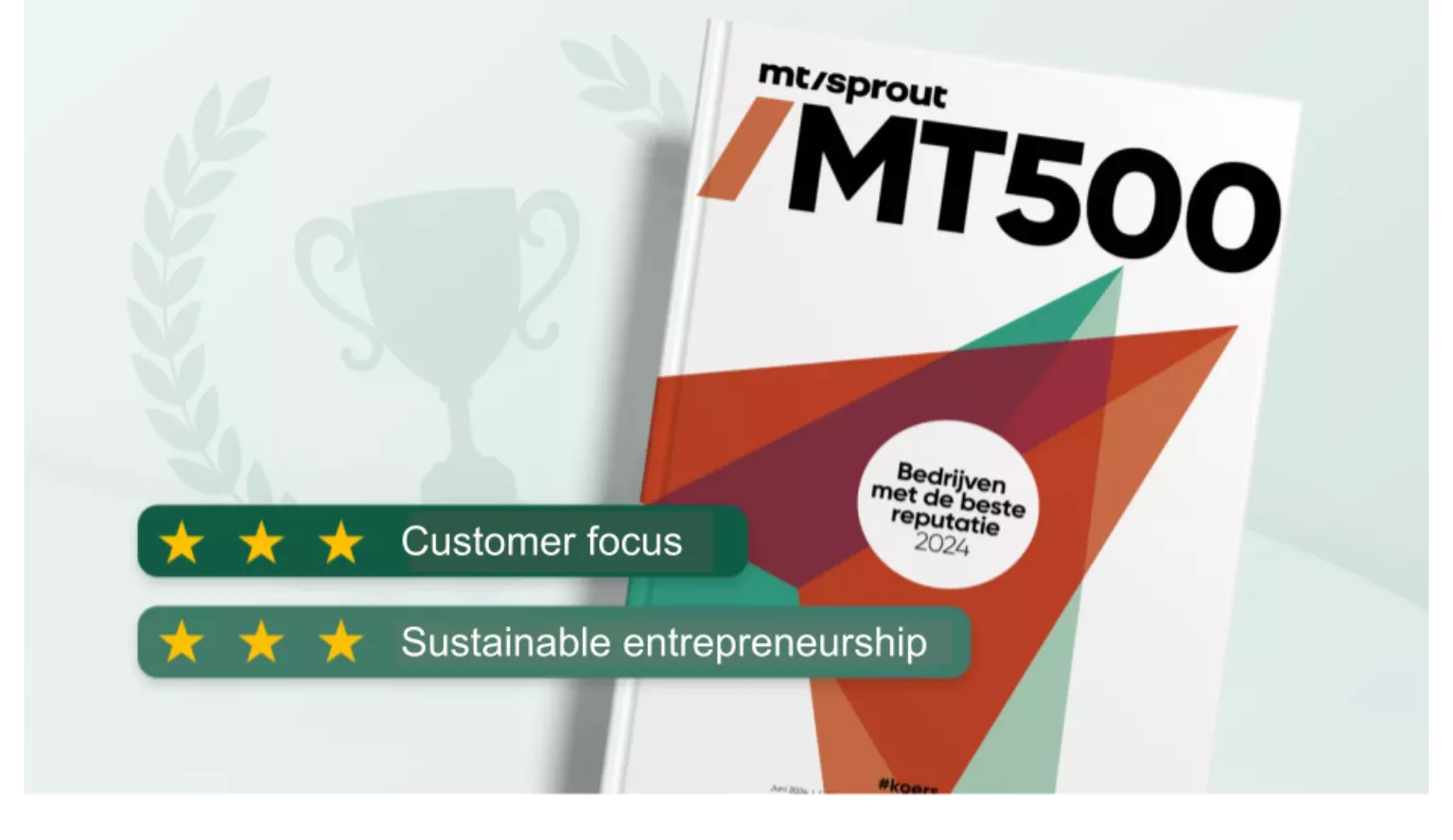 MyParcel is ranked among the top 500 companies with the best reputation in 2024.