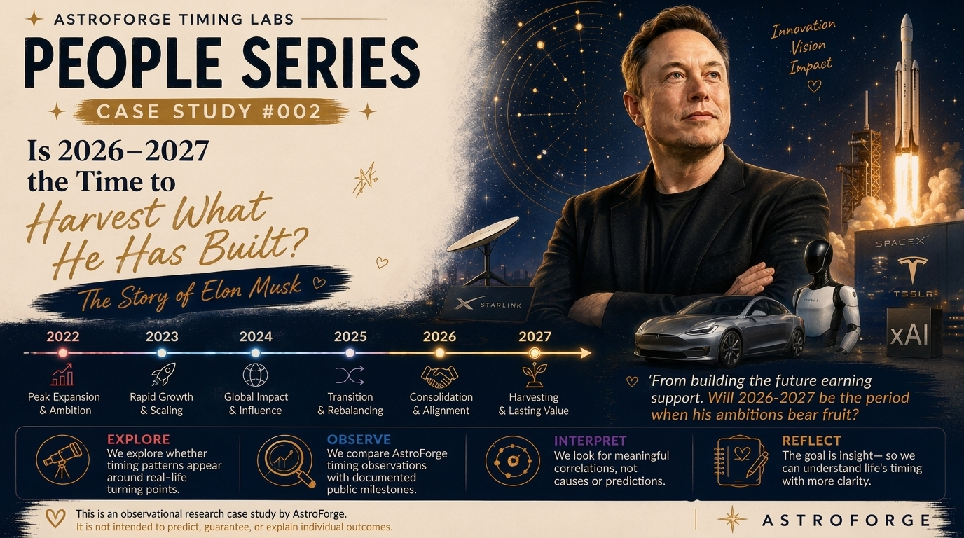 Elon Musk’s Next Chapter: Is 2026–2027 a Time to Harvest What He Has Built?