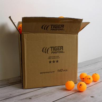 Tiger PingPong Premium 3-Star Ping Pong Balls 140 Pack